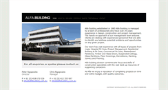 Desktop Screenshot of alfabuilding.com.au