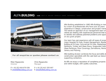 Tablet Screenshot of alfabuilding.com.au